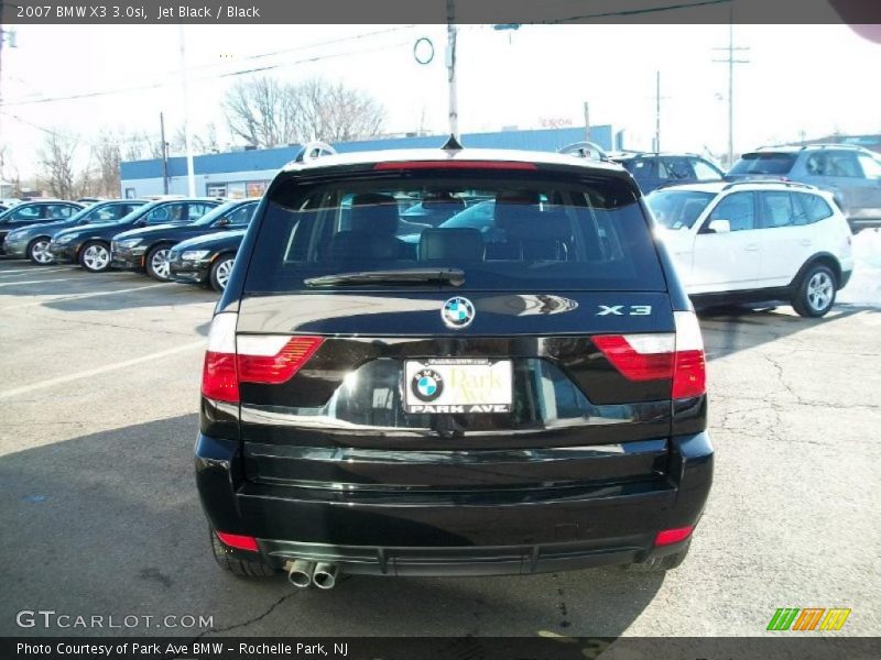 Jet Black / Black 2007 BMW X3 3.0si
