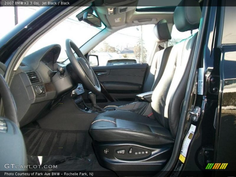 Jet Black / Black 2007 BMW X3 3.0si