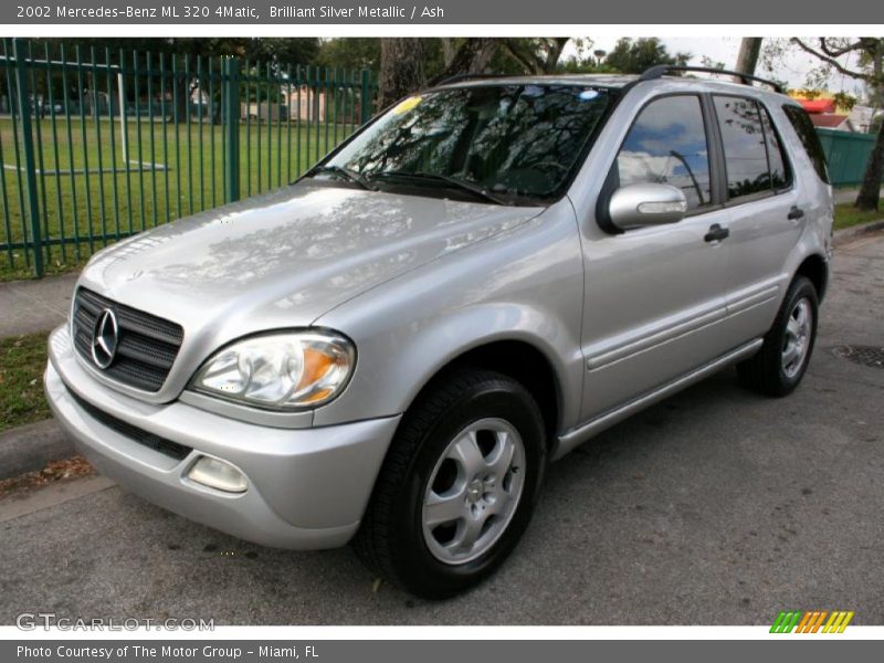 Brilliant Silver Metallic / Ash 2002 Mercedes-Benz ML 320 4Matic