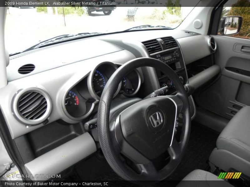Alabaster Silver Metallic / Titanium 2009 Honda Element LX