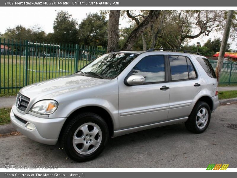 Brilliant Silver Metallic / Ash 2002 Mercedes-Benz ML 320 4Matic