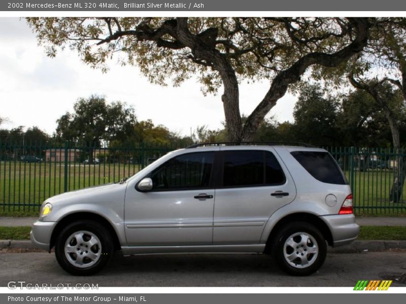 Brilliant Silver Metallic / Ash 2002 Mercedes-Benz ML 320 4Matic