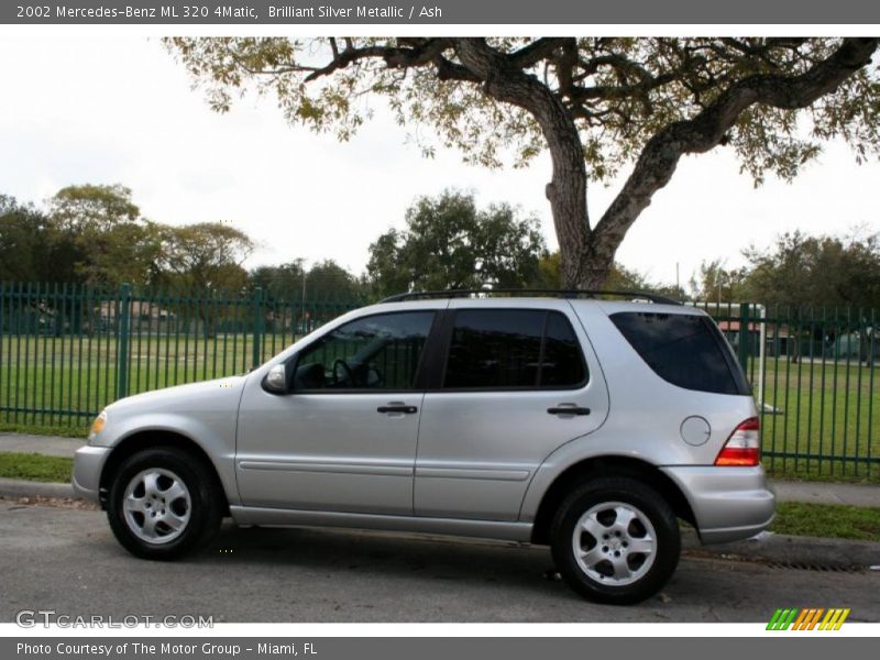 Brilliant Silver Metallic / Ash 2002 Mercedes-Benz ML 320 4Matic