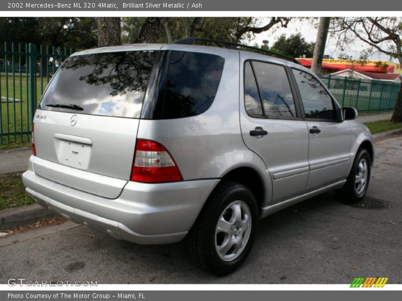 Brilliant Silver Metallic / Ash 2002 Mercedes-Benz ML 320 4Matic