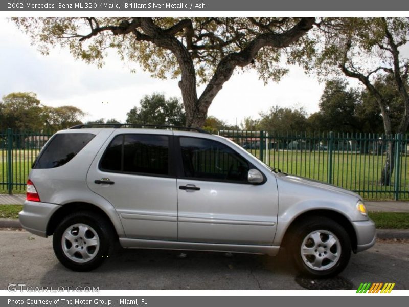 Brilliant Silver Metallic / Ash 2002 Mercedes-Benz ML 320 4Matic