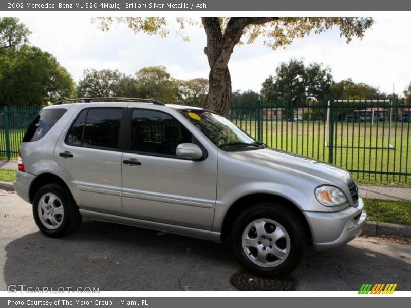 Brilliant Silver Metallic / Ash 2002 Mercedes-Benz ML 320 4Matic