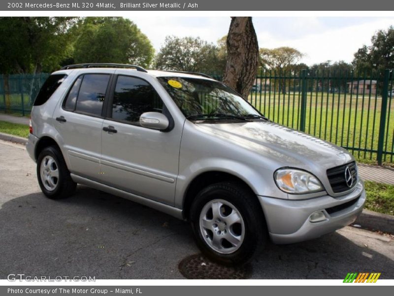 Brilliant Silver Metallic / Ash 2002 Mercedes-Benz ML 320 4Matic