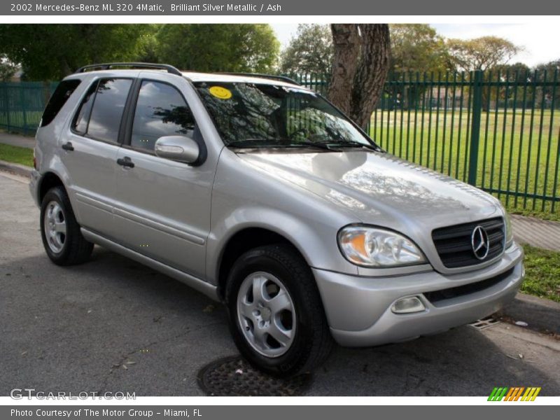 Brilliant Silver Metallic / Ash 2002 Mercedes-Benz ML 320 4Matic