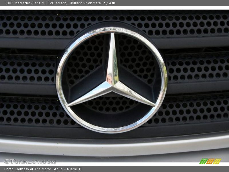 Brilliant Silver Metallic / Ash 2002 Mercedes-Benz ML 320 4Matic