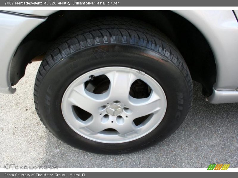 Brilliant Silver Metallic / Ash 2002 Mercedes-Benz ML 320 4Matic