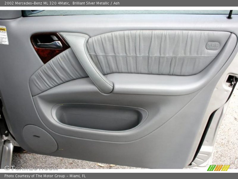 Brilliant Silver Metallic / Ash 2002 Mercedes-Benz ML 320 4Matic