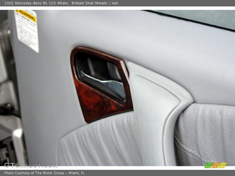 Brilliant Silver Metallic / Ash 2002 Mercedes-Benz ML 320 4Matic