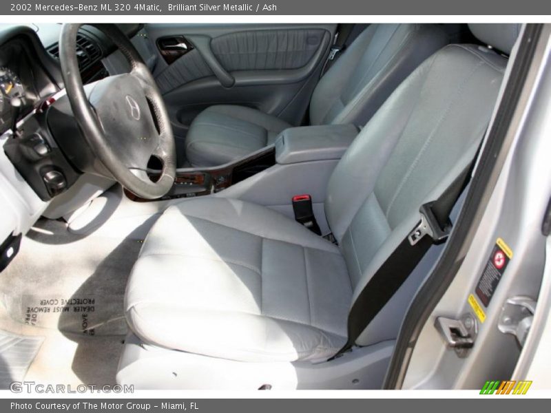 Brilliant Silver Metallic / Ash 2002 Mercedes-Benz ML 320 4Matic