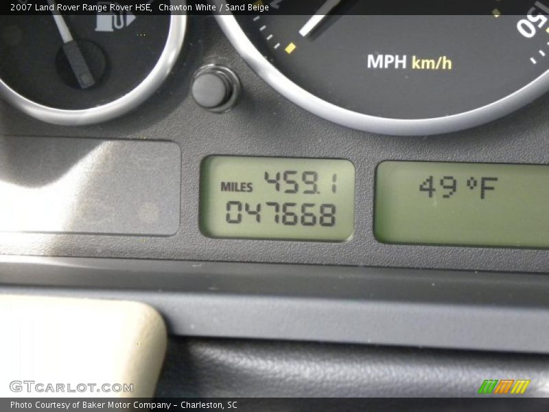 Chawton White / Sand Beige 2007 Land Rover Range Rover HSE