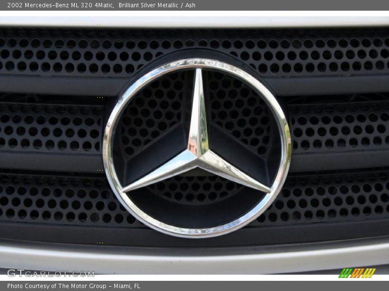 Brilliant Silver Metallic / Ash 2002 Mercedes-Benz ML 320 4Matic
