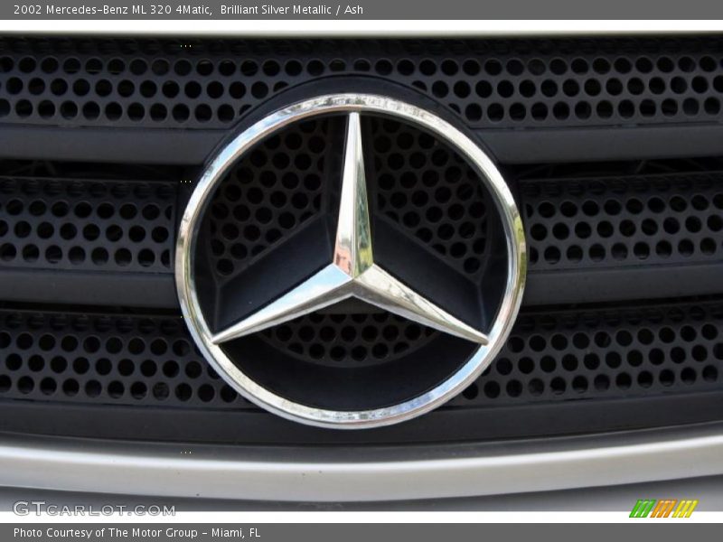 Brilliant Silver Metallic / Ash 2002 Mercedes-Benz ML 320 4Matic