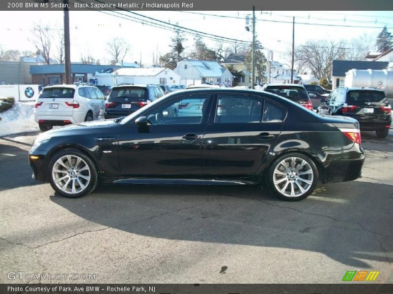 Black Sapphire Metallic / Indianapolis Red 2008 BMW M5 Sedan