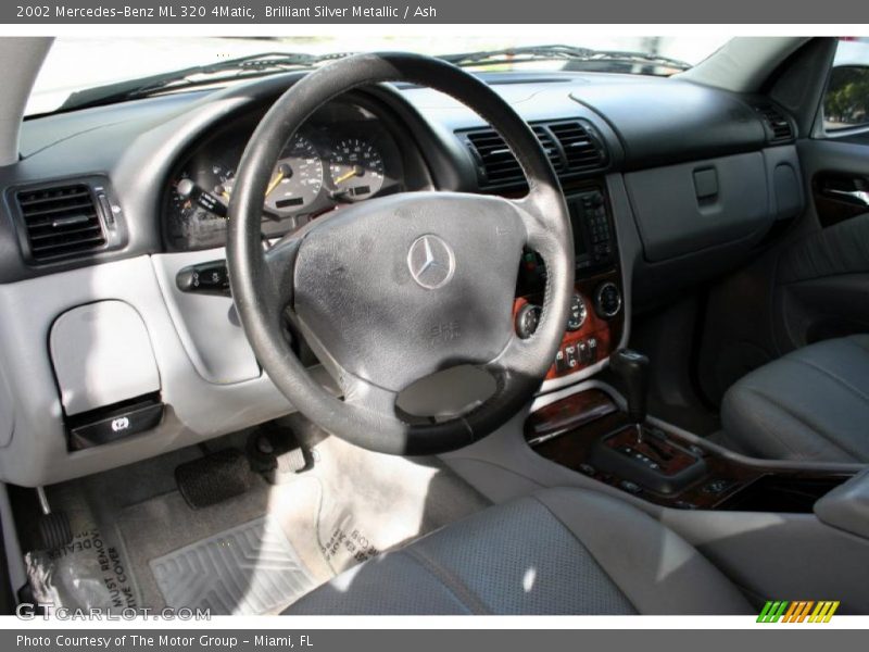 Brilliant Silver Metallic / Ash 2002 Mercedes-Benz ML 320 4Matic