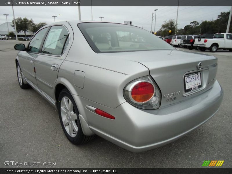 Sheer Silver / Frost 2003 Nissan Maxima SE