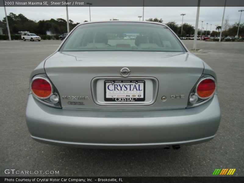 Sheer Silver / Frost 2003 Nissan Maxima SE