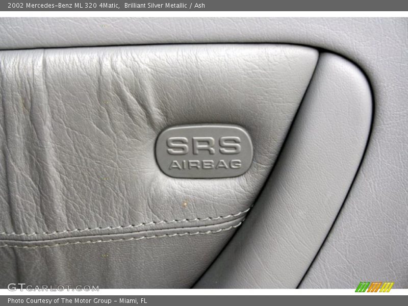 Brilliant Silver Metallic / Ash 2002 Mercedes-Benz ML 320 4Matic