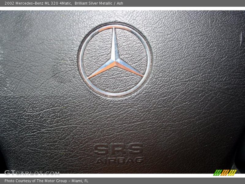 Brilliant Silver Metallic / Ash 2002 Mercedes-Benz ML 320 4Matic