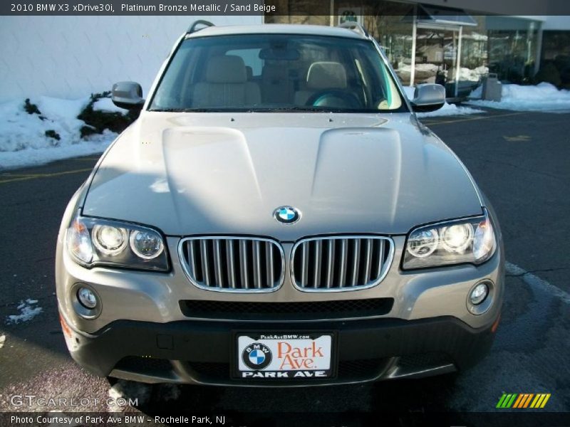 Platinum Bronze Metallic / Sand Beige 2010 BMW X3 xDrive30i