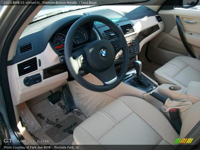 Platinum Bronze Metallic / Sand Beige 2010 BMW X3 xDrive30i