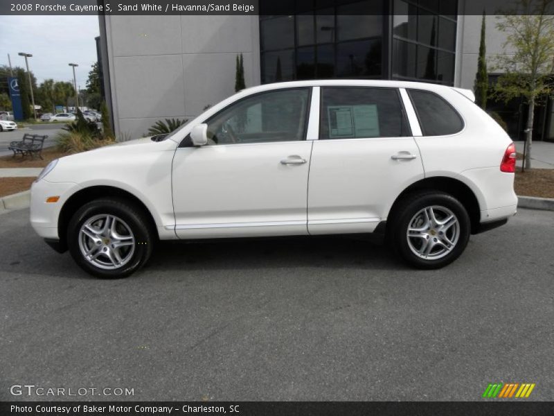 Sand White / Havanna/Sand Beige 2008 Porsche Cayenne S