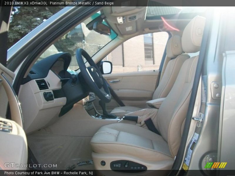 Platinum Bronze Metallic / Sand Beige 2010 BMW X3 xDrive30i