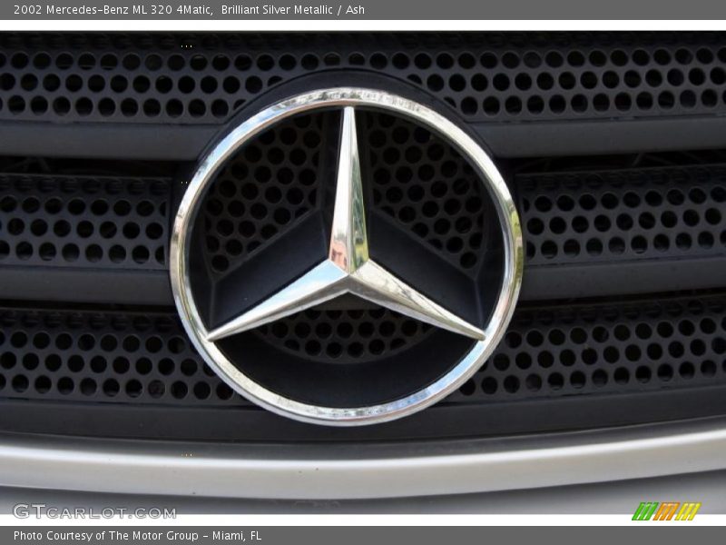 Brilliant Silver Metallic / Ash 2002 Mercedes-Benz ML 320 4Matic
