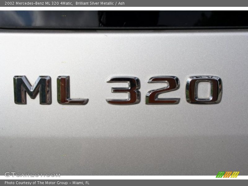 Brilliant Silver Metallic / Ash 2002 Mercedes-Benz ML 320 4Matic