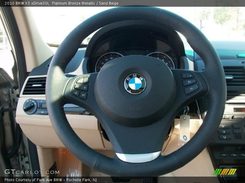 Platinum Bronze Metallic / Sand Beige 2010 BMW X3 xDrive30i