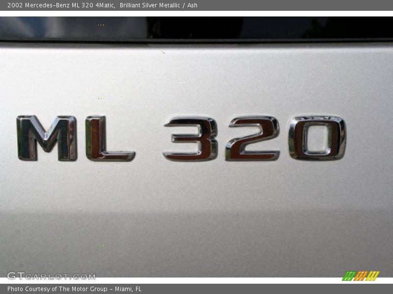 Brilliant Silver Metallic / Ash 2002 Mercedes-Benz ML 320 4Matic