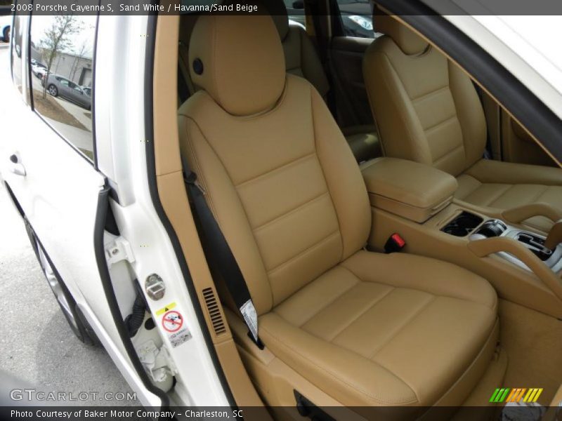 Sand White / Havanna/Sand Beige 2008 Porsche Cayenne S