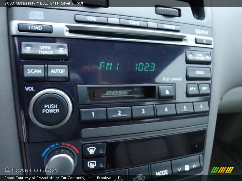 Sheer Silver / Frost 2003 Nissan Maxima SE