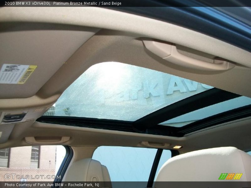 Platinum Bronze Metallic / Sand Beige 2010 BMW X3 xDrive30i