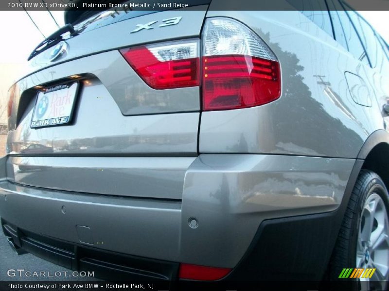 Platinum Bronze Metallic / Sand Beige 2010 BMW X3 xDrive30i