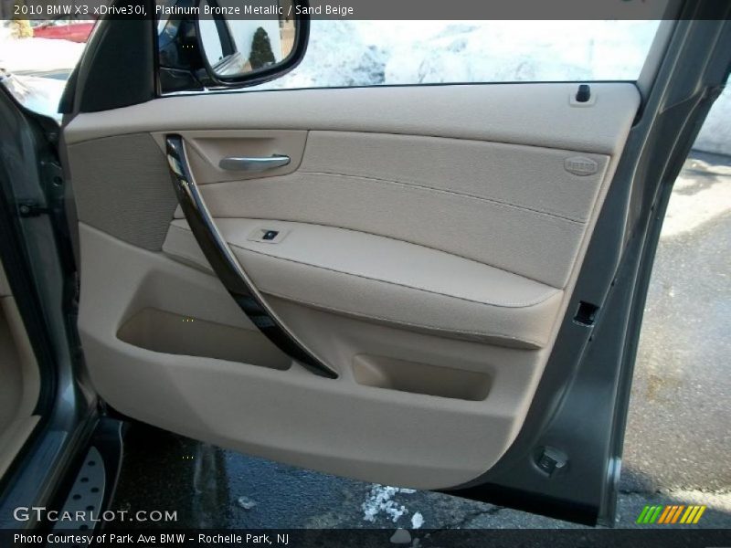 Platinum Bronze Metallic / Sand Beige 2010 BMW X3 xDrive30i