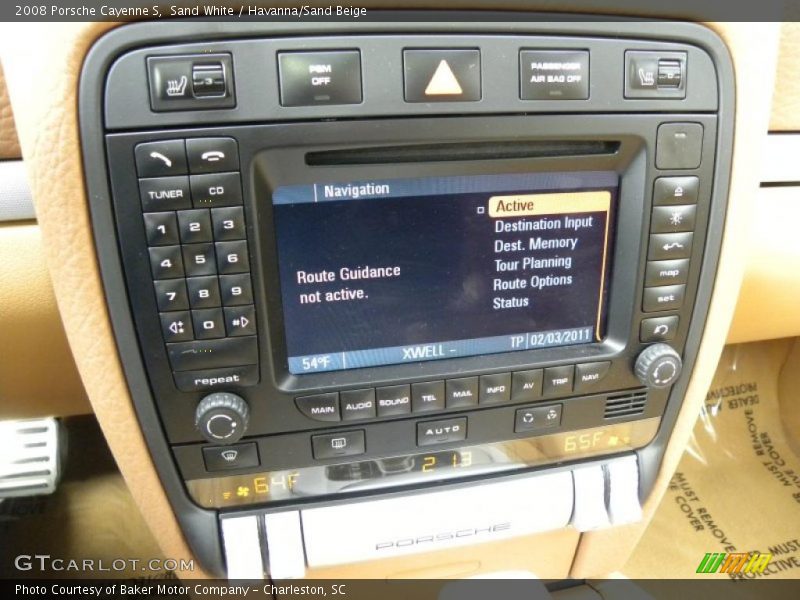 Sand White / Havanna/Sand Beige 2008 Porsche Cayenne S