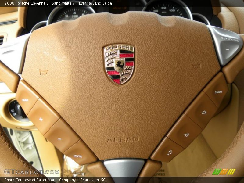 Sand White / Havanna/Sand Beige 2008 Porsche Cayenne S