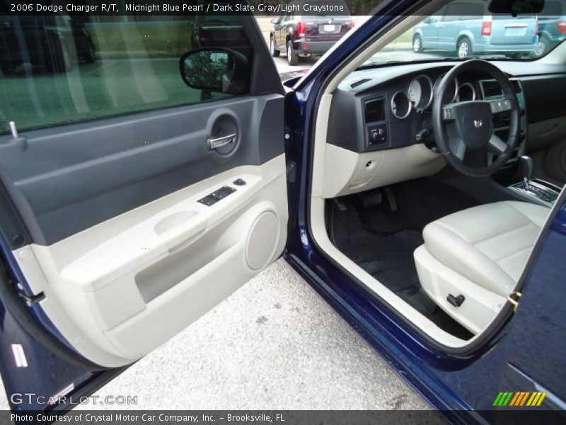 Midnight Blue Pearl / Dark Slate Gray/Light Graystone 2006 Dodge Charger R/T