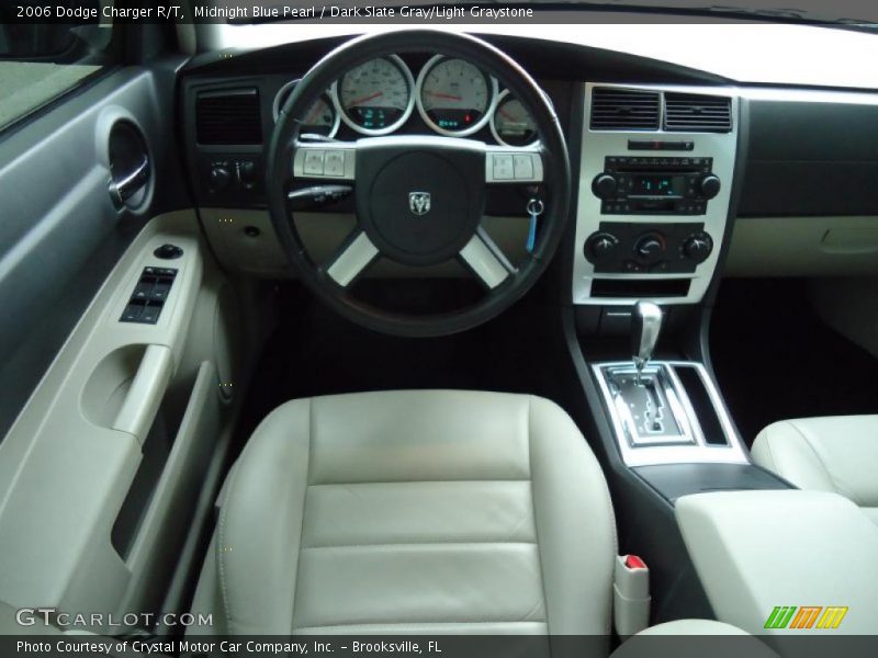 Midnight Blue Pearl / Dark Slate Gray/Light Graystone 2006 Dodge Charger R/T