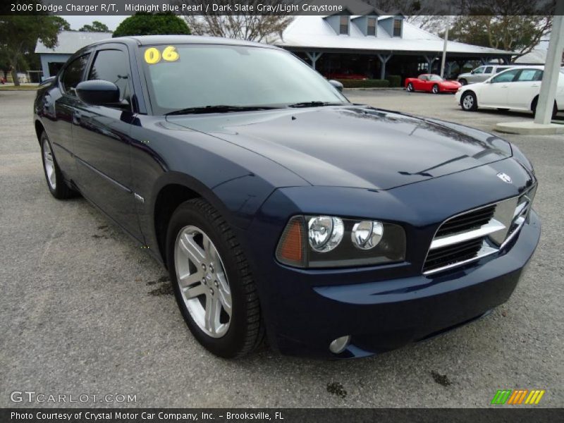 Midnight Blue Pearl / Dark Slate Gray/Light Graystone 2006 Dodge Charger R/T