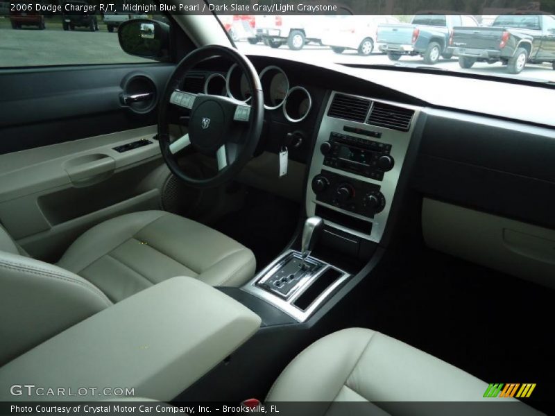Midnight Blue Pearl / Dark Slate Gray/Light Graystone 2006 Dodge Charger R/T