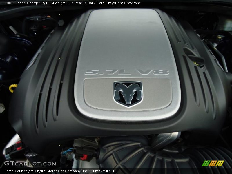 Midnight Blue Pearl / Dark Slate Gray/Light Graystone 2006 Dodge Charger R/T