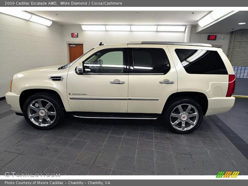 White Diamond / Cocoa/Cashmere 2009 Cadillac Escalade AWD