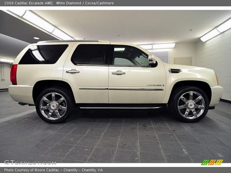 White Diamond / Cocoa/Cashmere 2009 Cadillac Escalade AWD