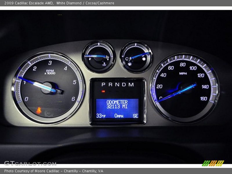 White Diamond / Cocoa/Cashmere 2009 Cadillac Escalade AWD