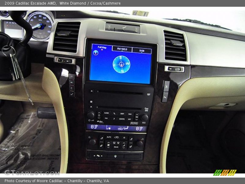 White Diamond / Cocoa/Cashmere 2009 Cadillac Escalade AWD